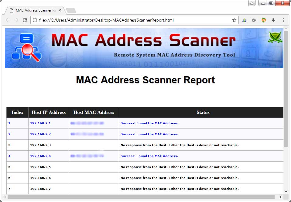 Best tool to scan for mac addresses on subnetting